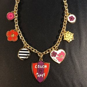 Coach Poppy Charm Necklace NWT $168